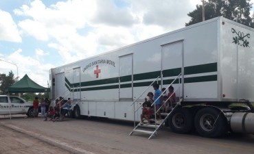 La Unidad Sanitaria Móvil de Gendarmería Nacional en Sáenz Peña