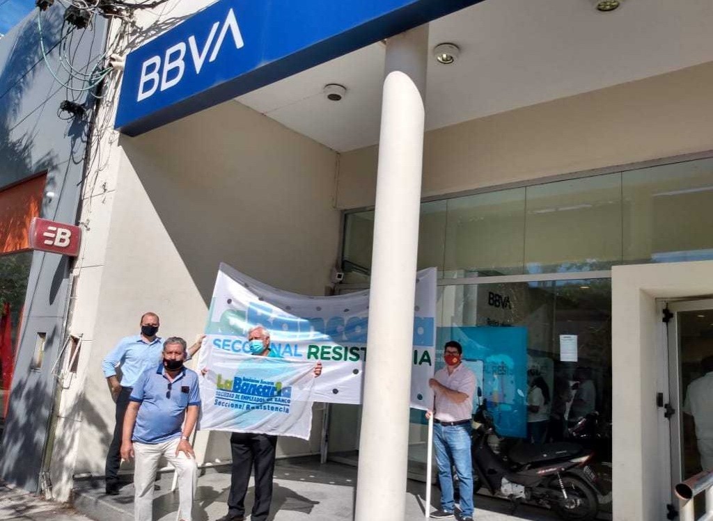 La Bancaria se manifest hoy en Resistencia contra el cierre de