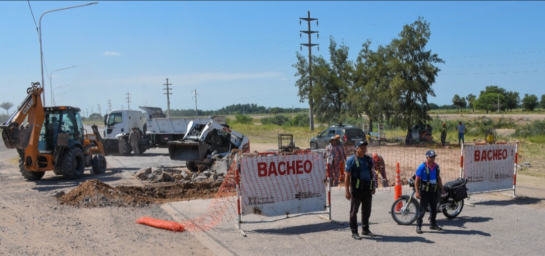 Con la reparación de la avenida Soberanía Nacional, Resistencia avanza con el plan de bacheo