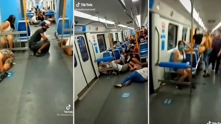 Video: pánico en el tren Roca por un brutal enfrentamiento entre bandas