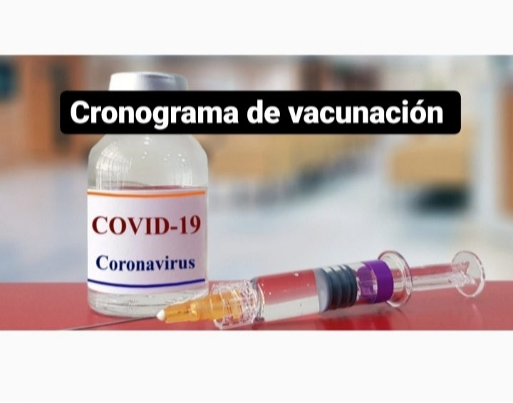 Cronograma de vacunación contra el Covid-19: Miercoles 19 de enero 2.022