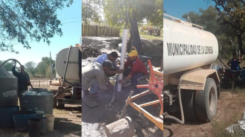 La Leonesa: gran operativo contra la sequía, la municipalidad asiste a productores y vecinos llevando agua potable