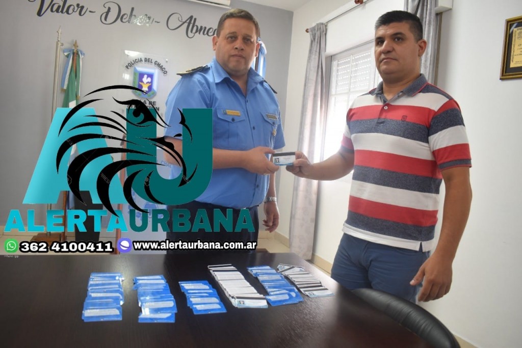 Nuevas tarjetas de transporte público para la Policía del Chaco