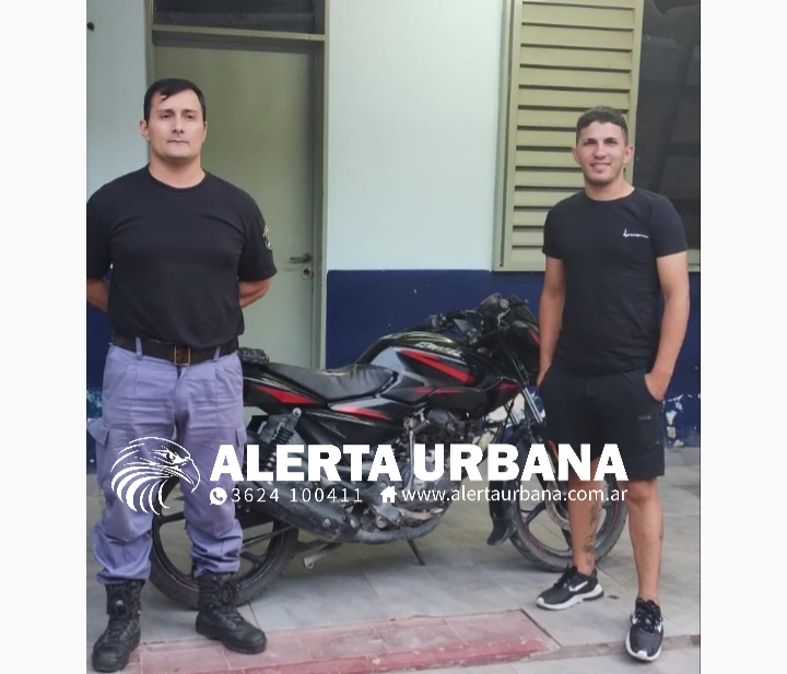 Recuperó su motocicleta gracias al rápido accionar de la policía del Chaco