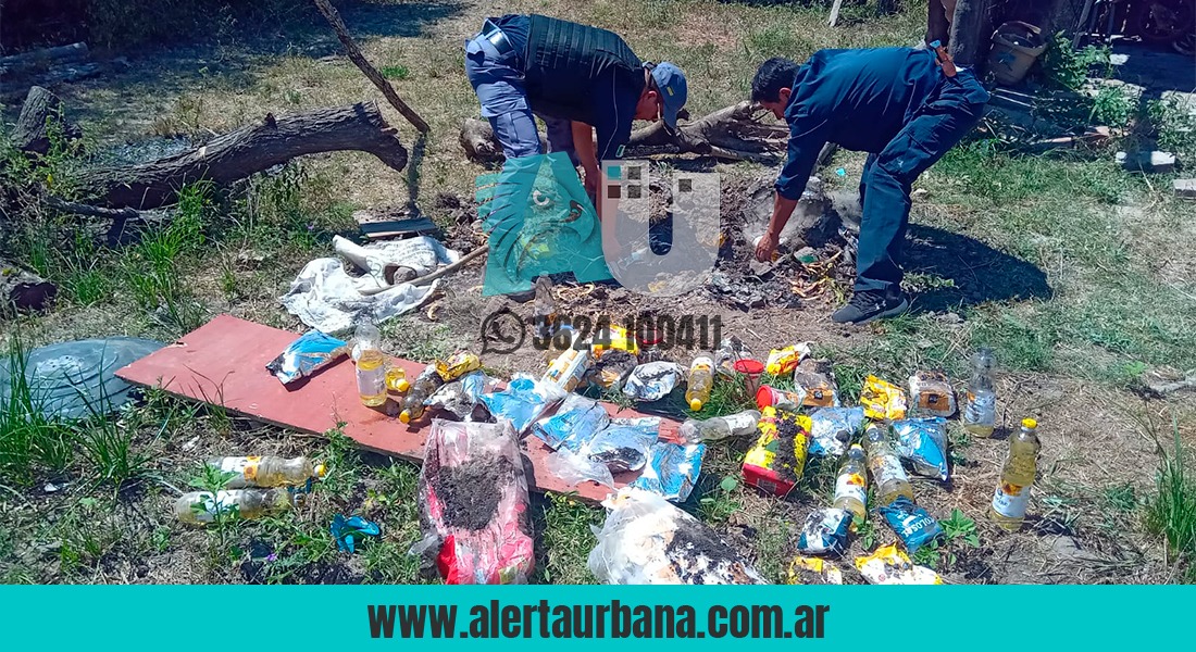 Puerto Bermejo: robó mercadería para merenderos y las enterró en el patio de una amiga