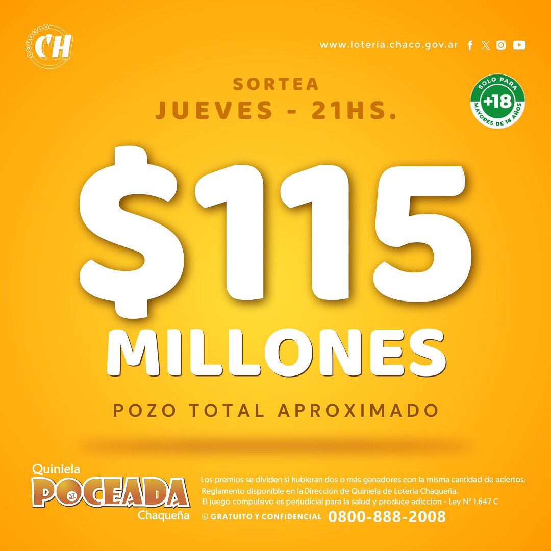 A jugarse un ticket: 115 millones de pesos sortea esta noche la Poceada