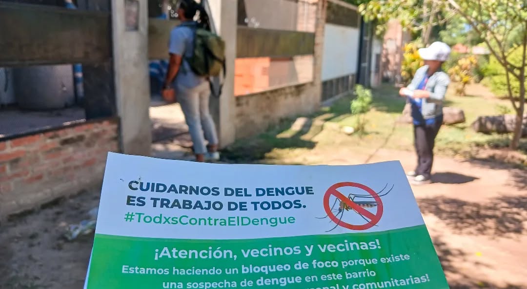 Municipalidad de Fontana: operativo para prevenir el dengue en el barrio Camors