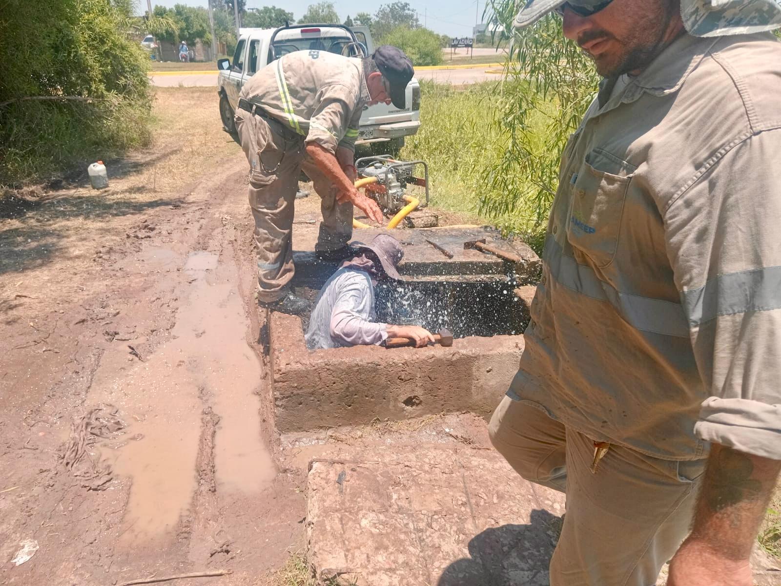 Sameep reparó cámara del primer acueducto tras detectarse vandalismo en el tramo Villa Ángela-Santa Sylvina