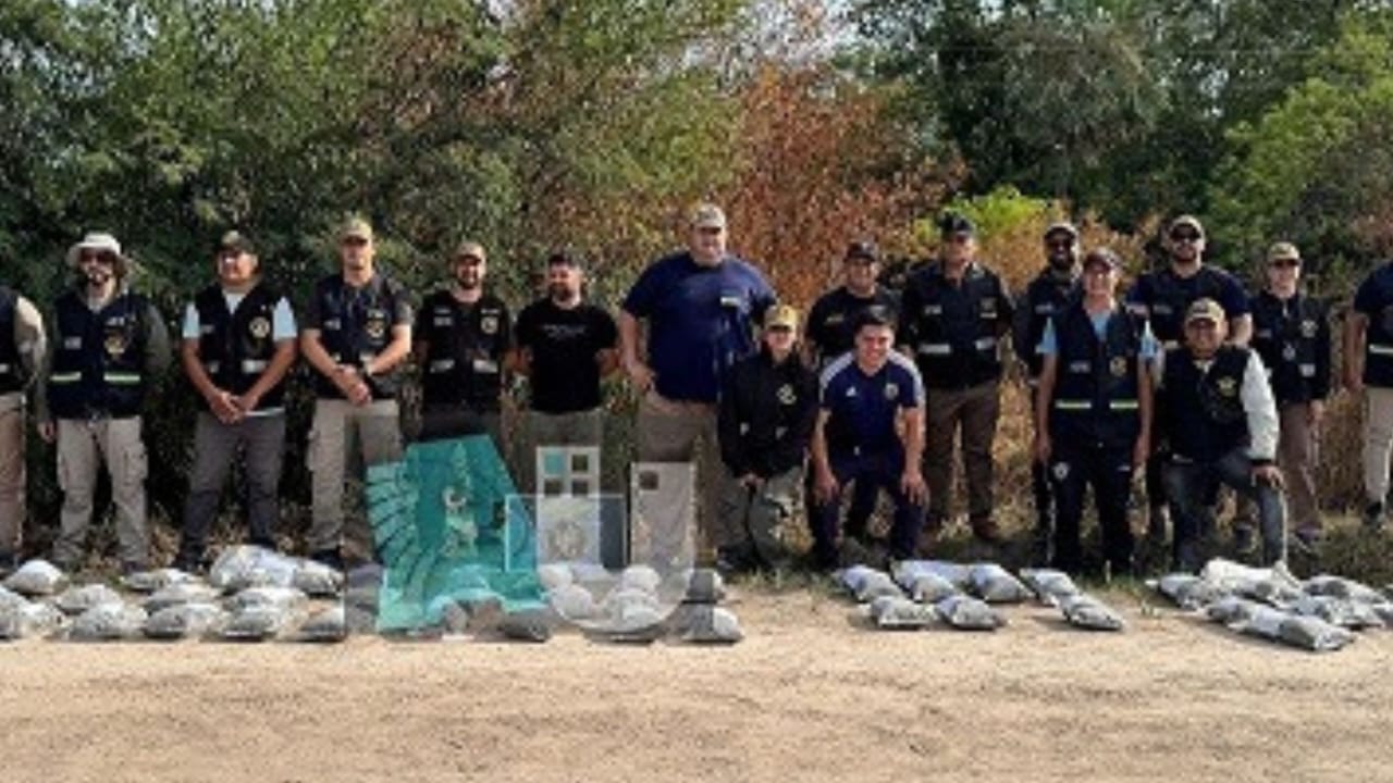 Los atraparon con más de 50 kilos de marihuana cerca de La Leonesa   