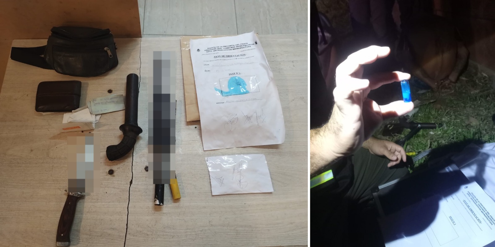 Detienen en Fontana a presunto que quiso escaparse con cocaína y una tumbera