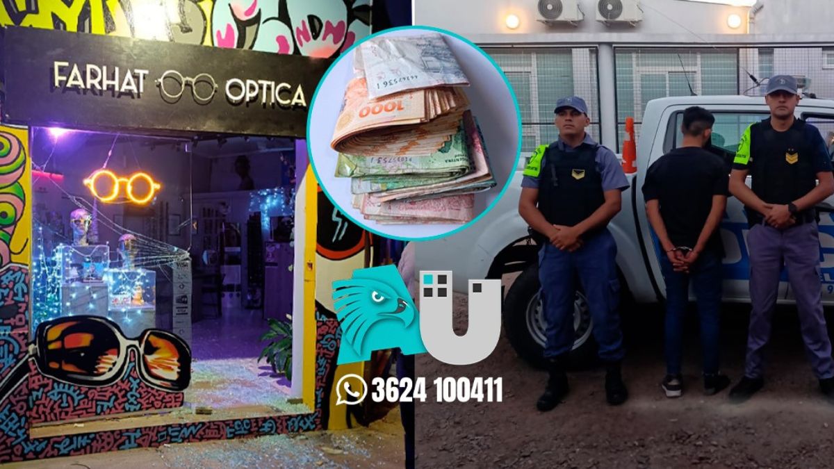 Asalto a mano armada a una óptica de Resistencia: hay dos detenidos 