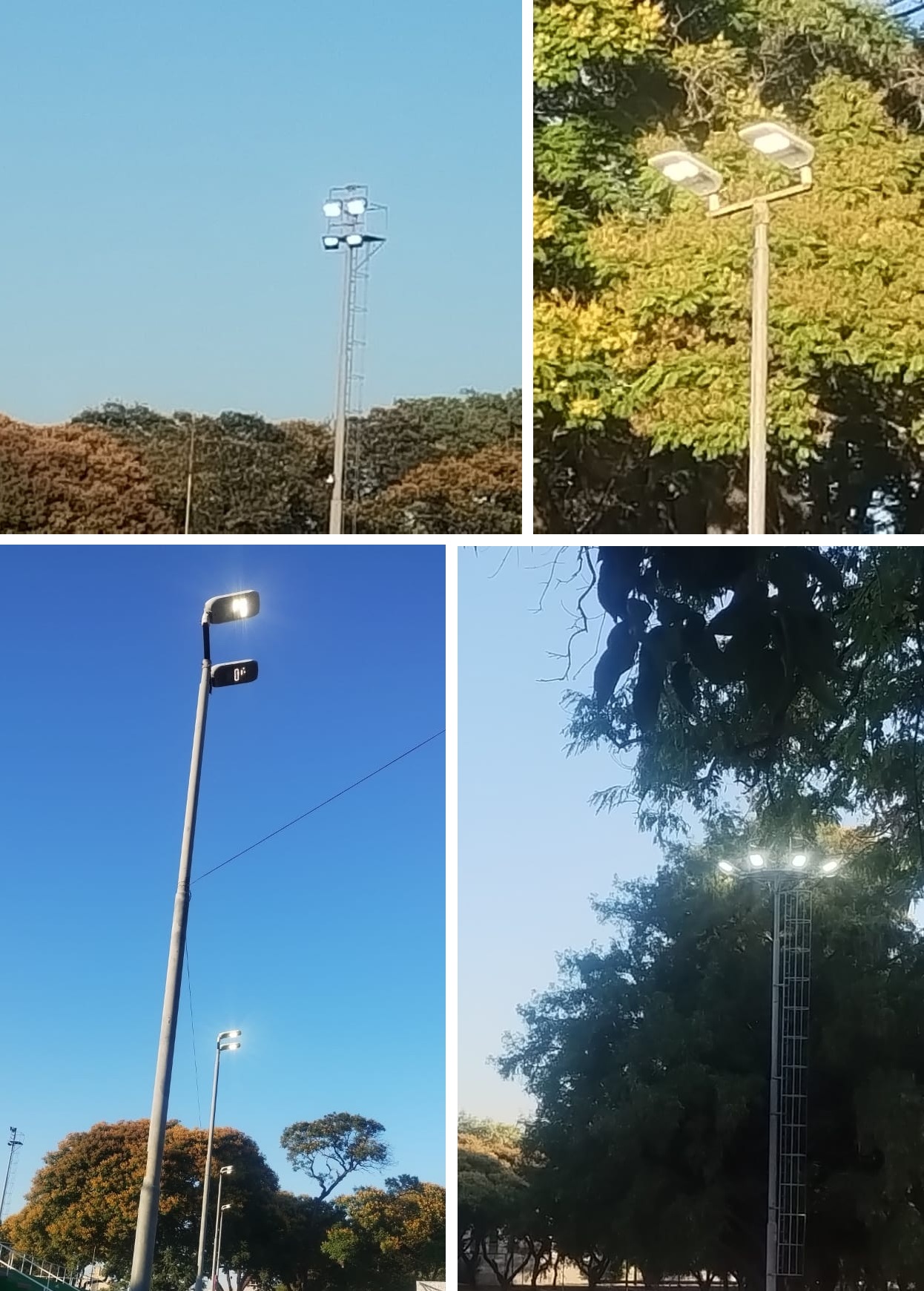 Quejas por luces encendidas de día en el Parque 2 de Febrero: “Llama la atención con tantos problemas de energía que tenemos”