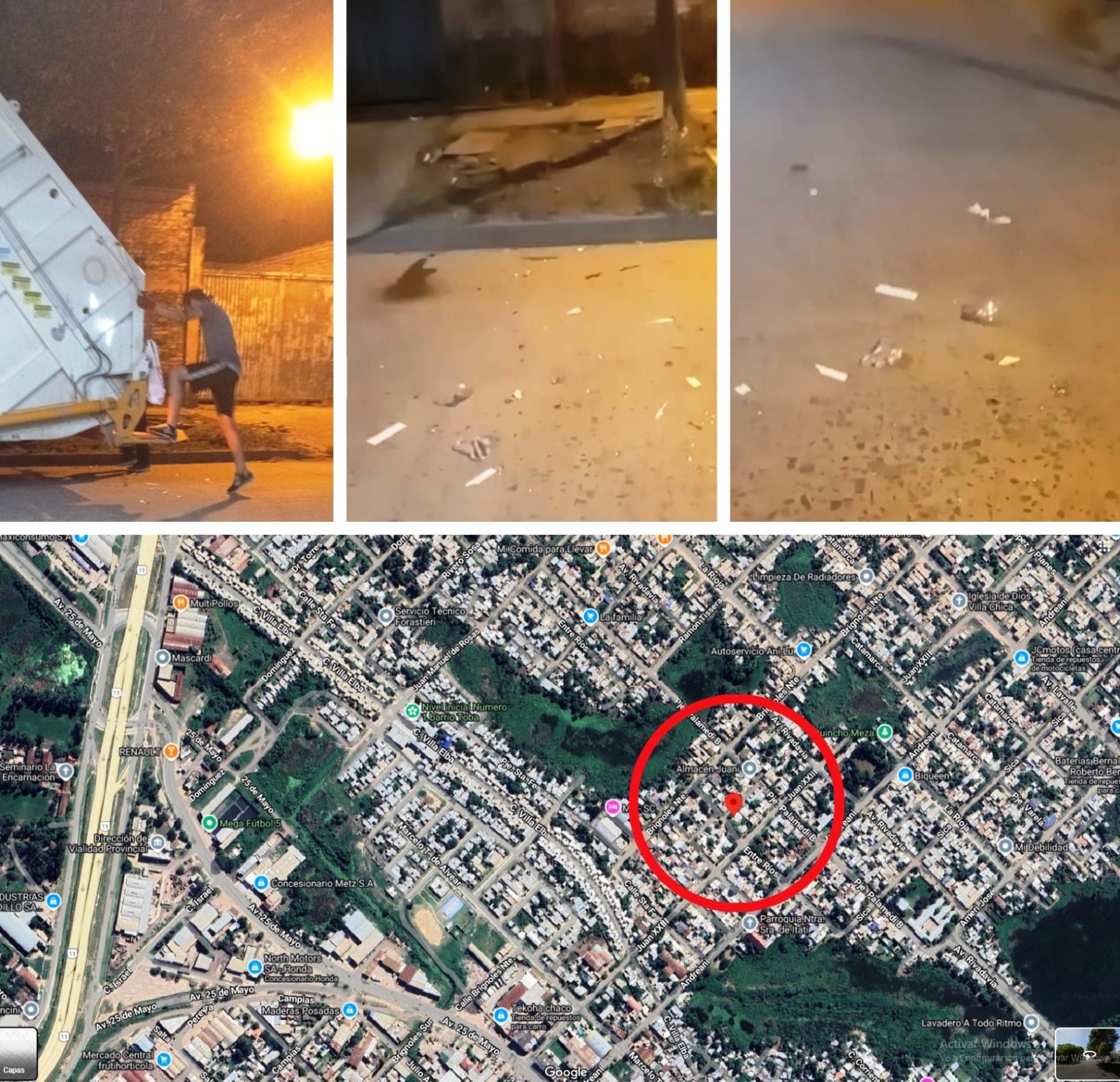 Vecino de Villa Chica denuncia negligencia en la recolección de la basura