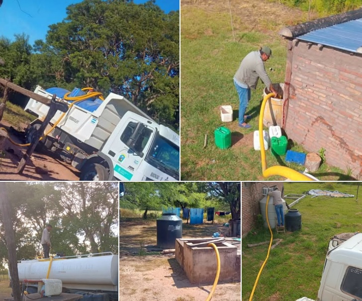 El municipio de Presidencia de la Plaza implementa asistencia hídrica en zonas rurales ante la sequía