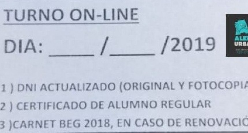 ATENCION ESTUDIANTES: desde el 1º de marzo se renuevan los beneficios de la Tarjeta SUBE ESTUDIANTIL