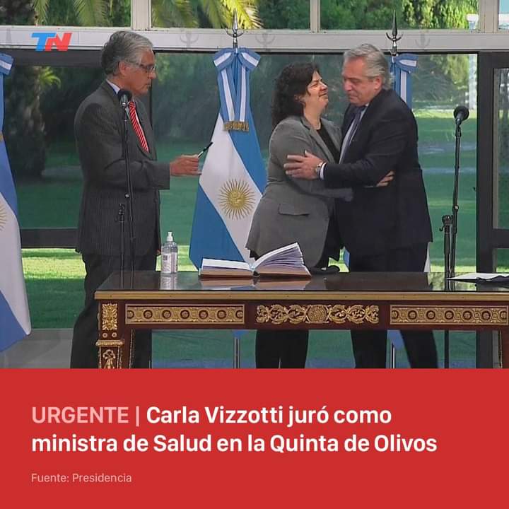 Carla Vizzotti juró como ministra de Salud