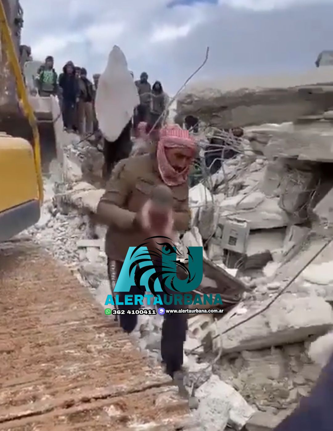 VIDEO-Milagro durante el terremoto: nació un bebé en medio de los escombros en Turquía