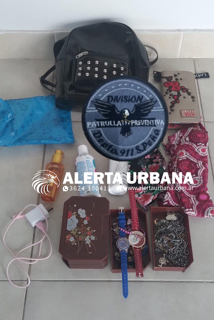 Sáenz Peña: robaron una mochila, huyeron pero fueron interceptadas