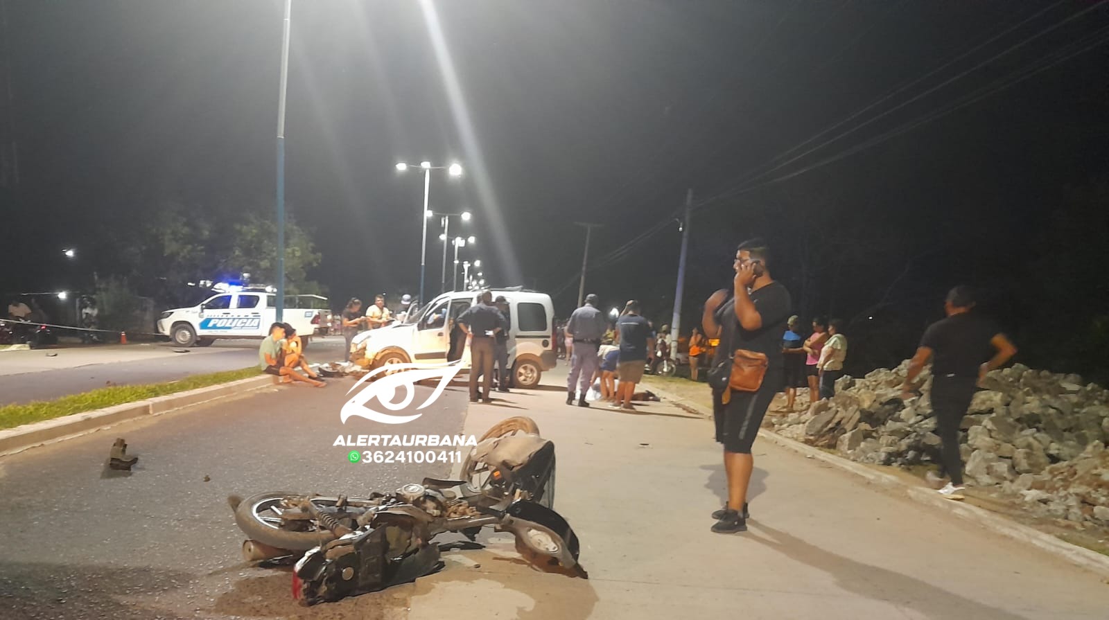 Choque fatal en Puerto Vilelas: murió un motociclista atropellado por una Kangoo