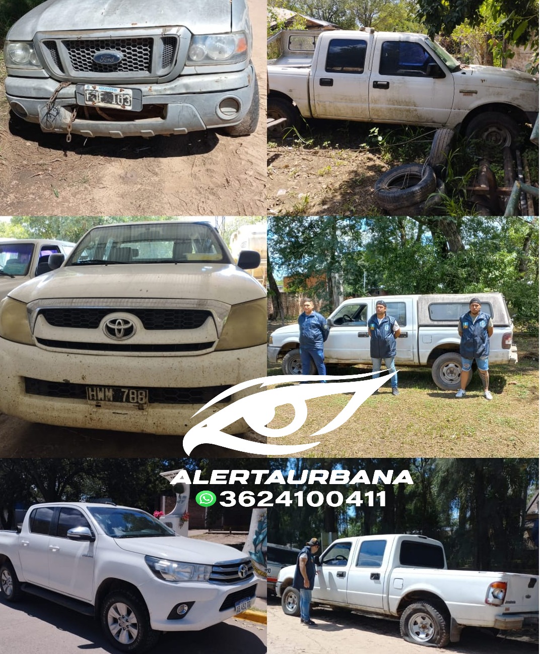 Secuestran seis camionetas del gobierno provincial, en el municipio de Colonia Benítez