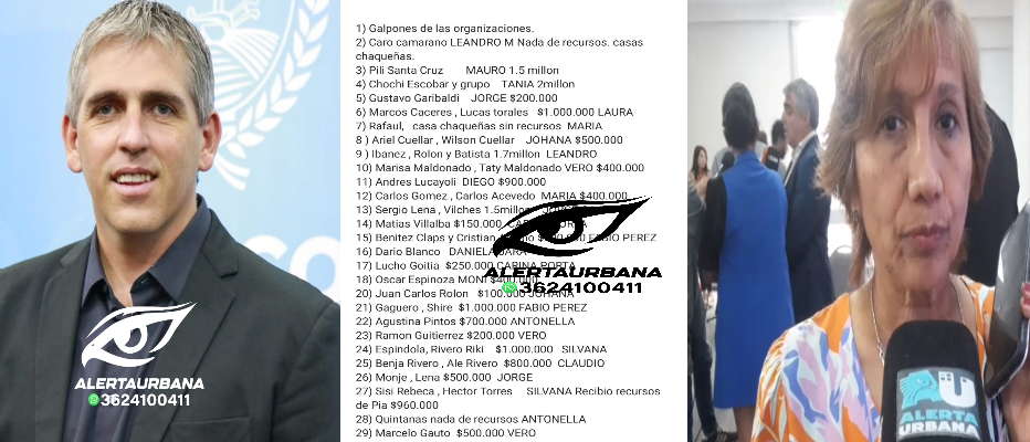 IAFEP: el gobierno presentó una lista obtenida de una tablet, que dicen era de Mauro Andión, se observan cifras millonarias