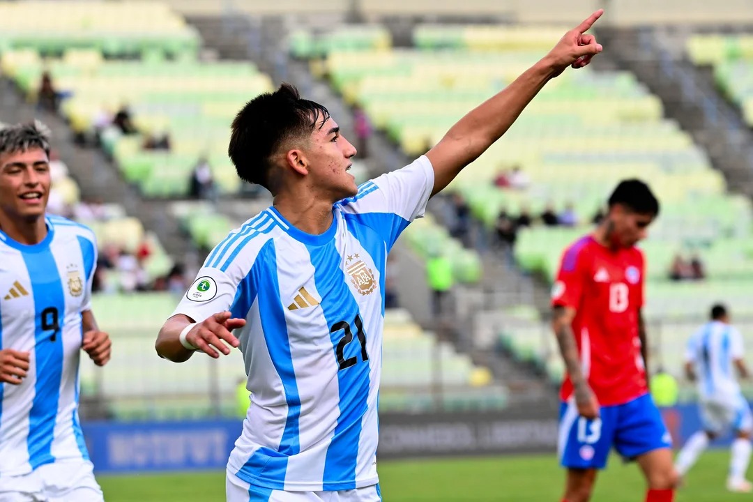 Sub 20: Argentina venció a Chile en el inicio del hexagonal del Sudamericano