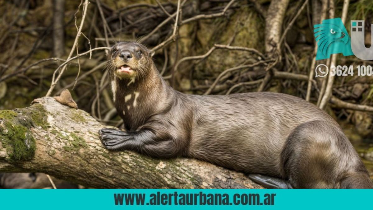 Una nutria gigante nacida en Iberá llega al Impenetrable chaqueño