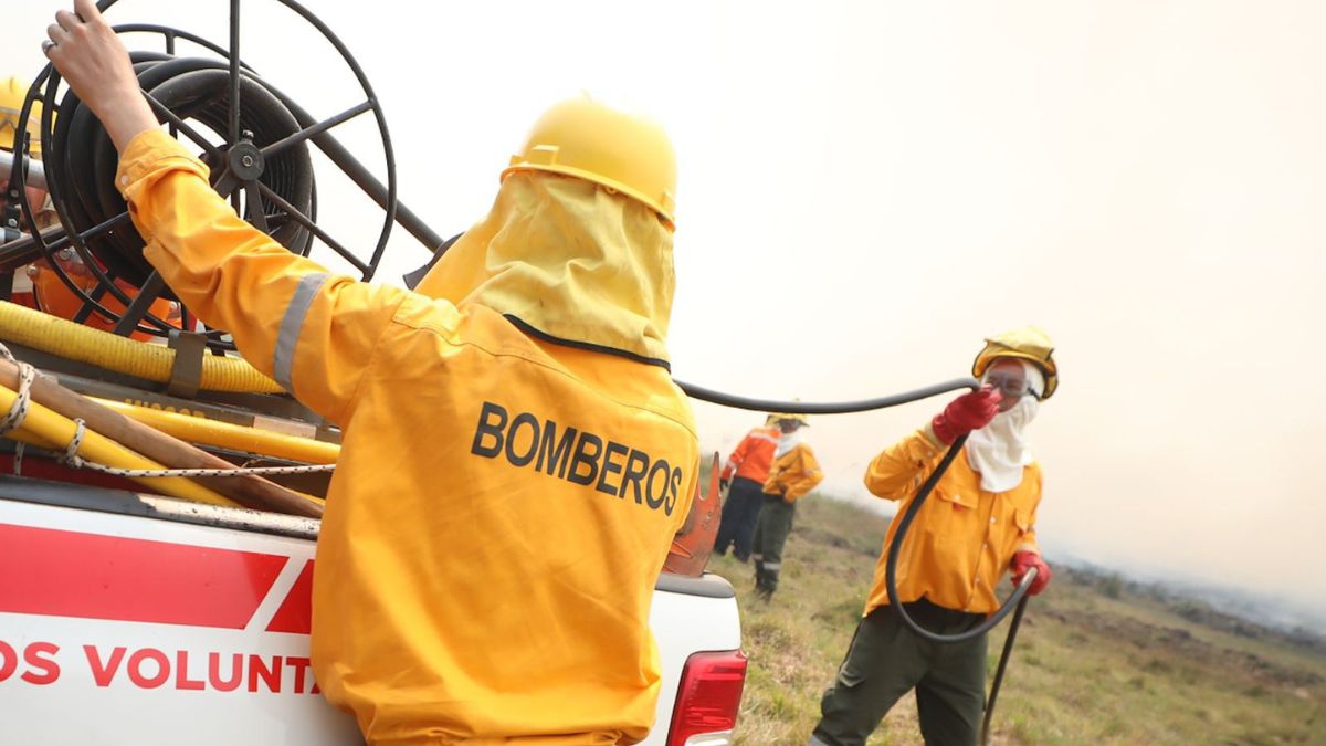 En un intenso trabajo articulado, el gobernador Valdés garantizó el combate al fuego