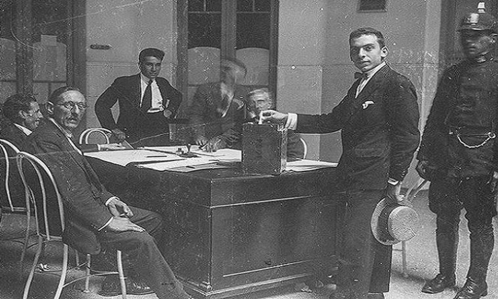 Se cumplen 113 años de la Ley Sáenz Peña, la del voto universal, secreto y obligatorio.