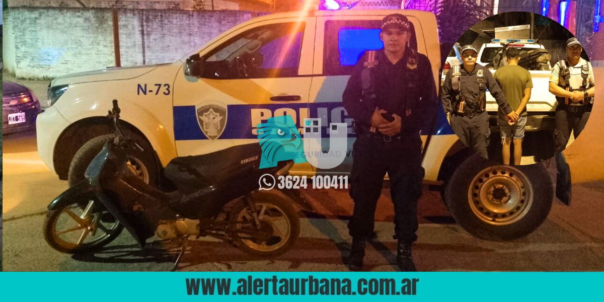 Secuestran motocicleta con número de motor adulterado en Resistencia