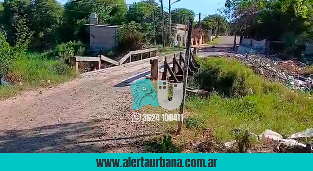 Puente entre los barrios Santa Clara y Santo Domingo en estado de abandono y foco de inseguridad