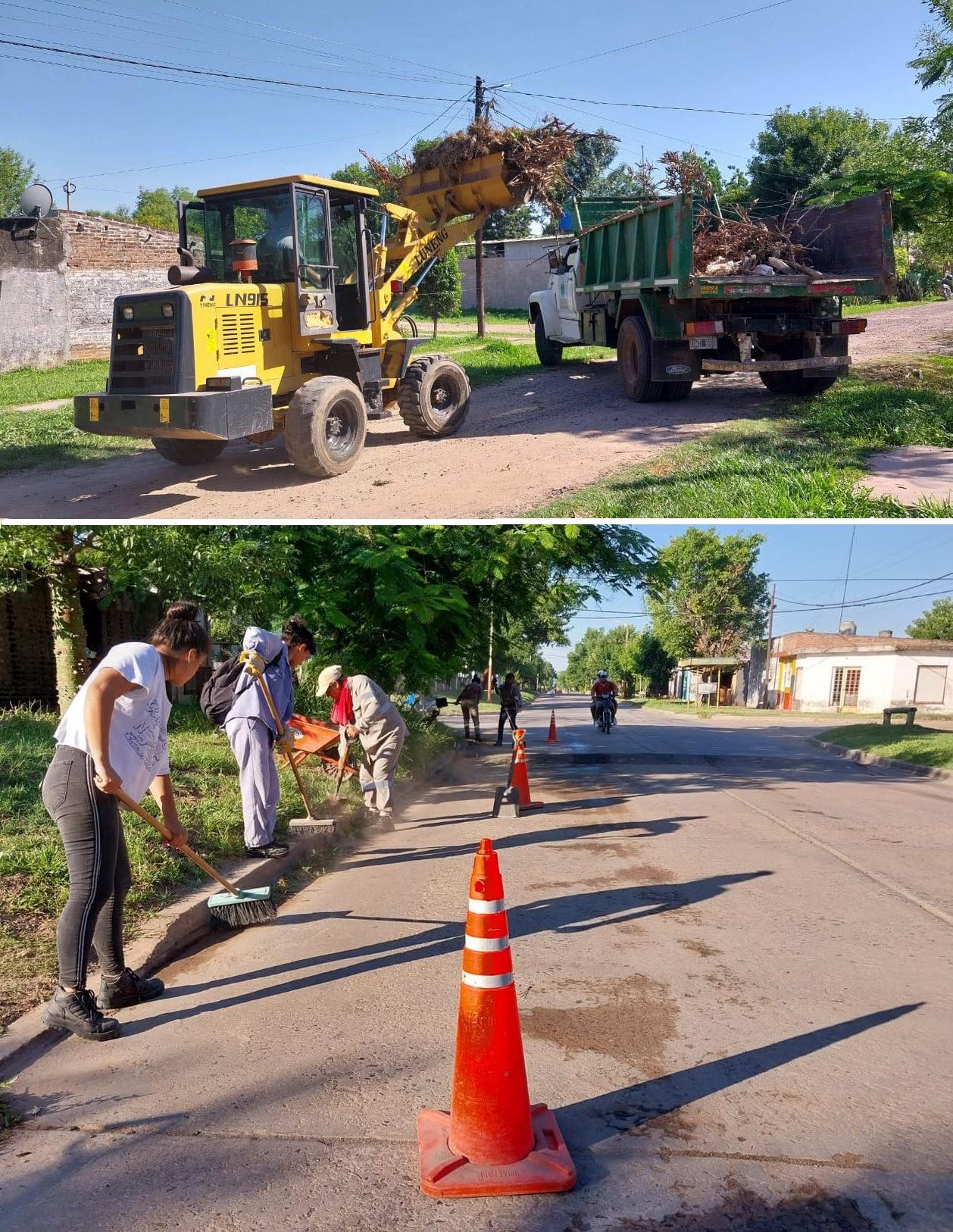 El municipio de Barranqueras continúa con operativos de mantenimiento en diversos sectores