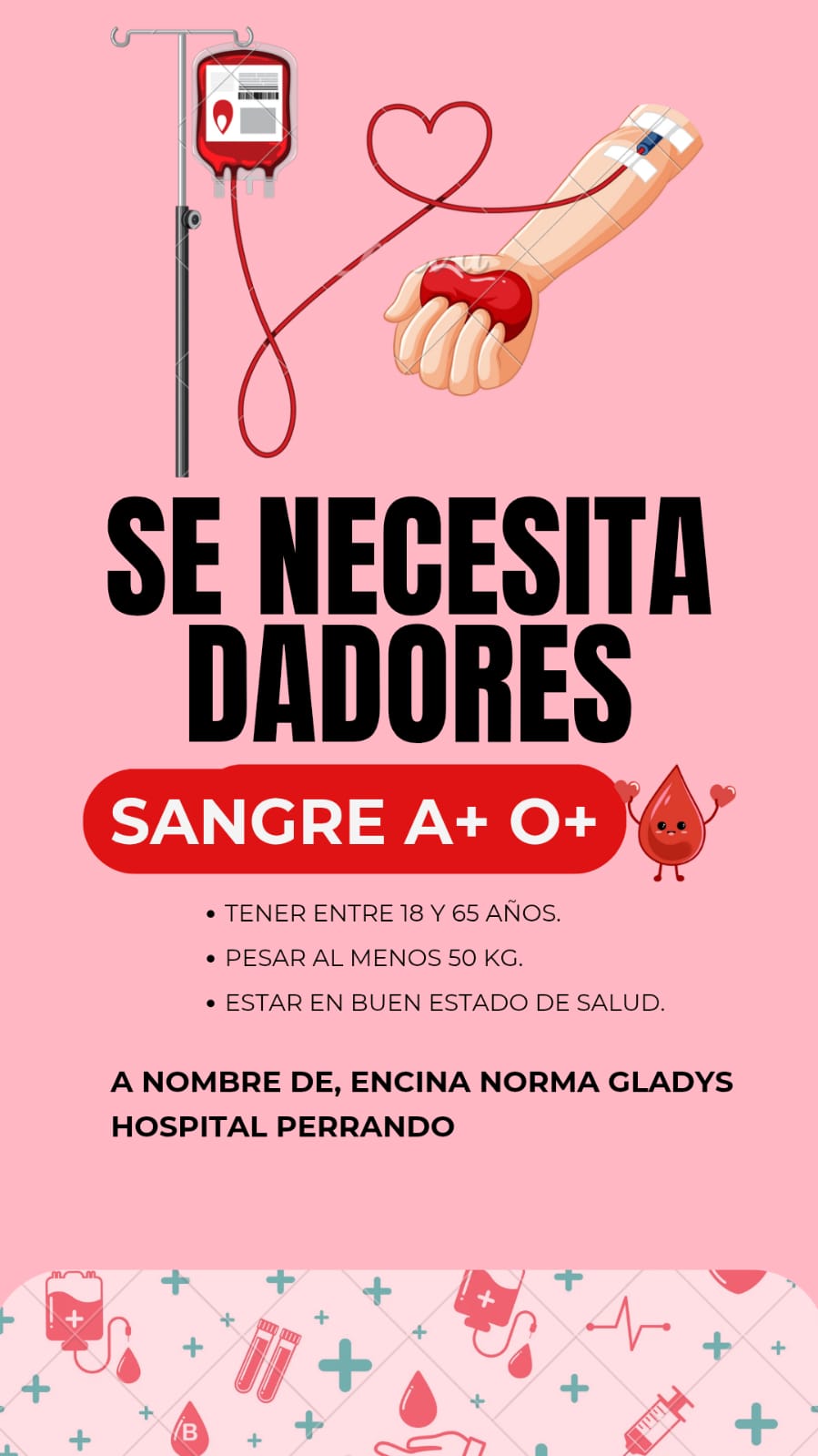 Se necesitan donantes de sangre para Norma Gladys Encina