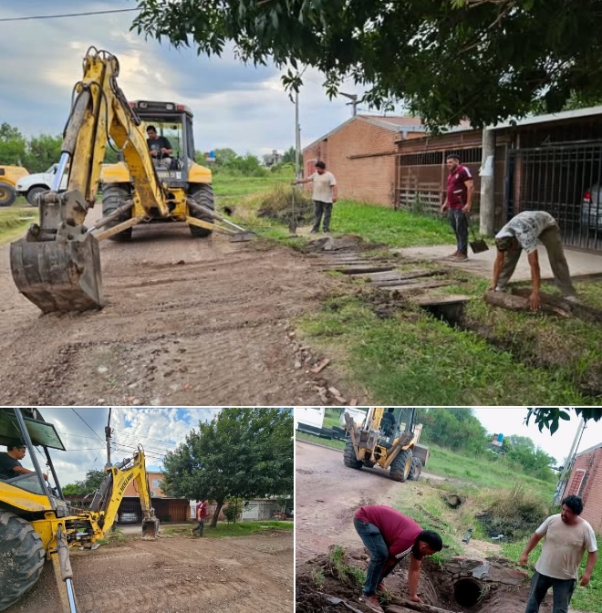 El municipio de Fontana avanza con tareas urbanas de limpieza y zanjeo 