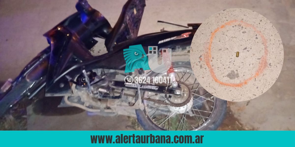 Barranqueras: Delincuentes dispararon contra un policía que cayó de su moto y resultó herido