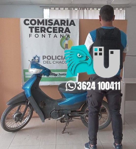 Fue detenido por llevar un arma casera y andar en una moto adulterada