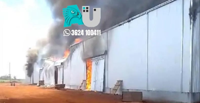 Conmoción en Corrientes por un incendio de gran magnitud en la yerbatera Playadito