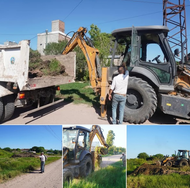 El municipio de Presidencia de la Plaza realiza mejoras en el sistema de desagües de la ciudad