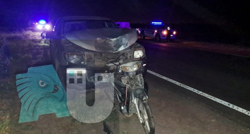 Una motociclista falleció anoche en un choque con una camioneta