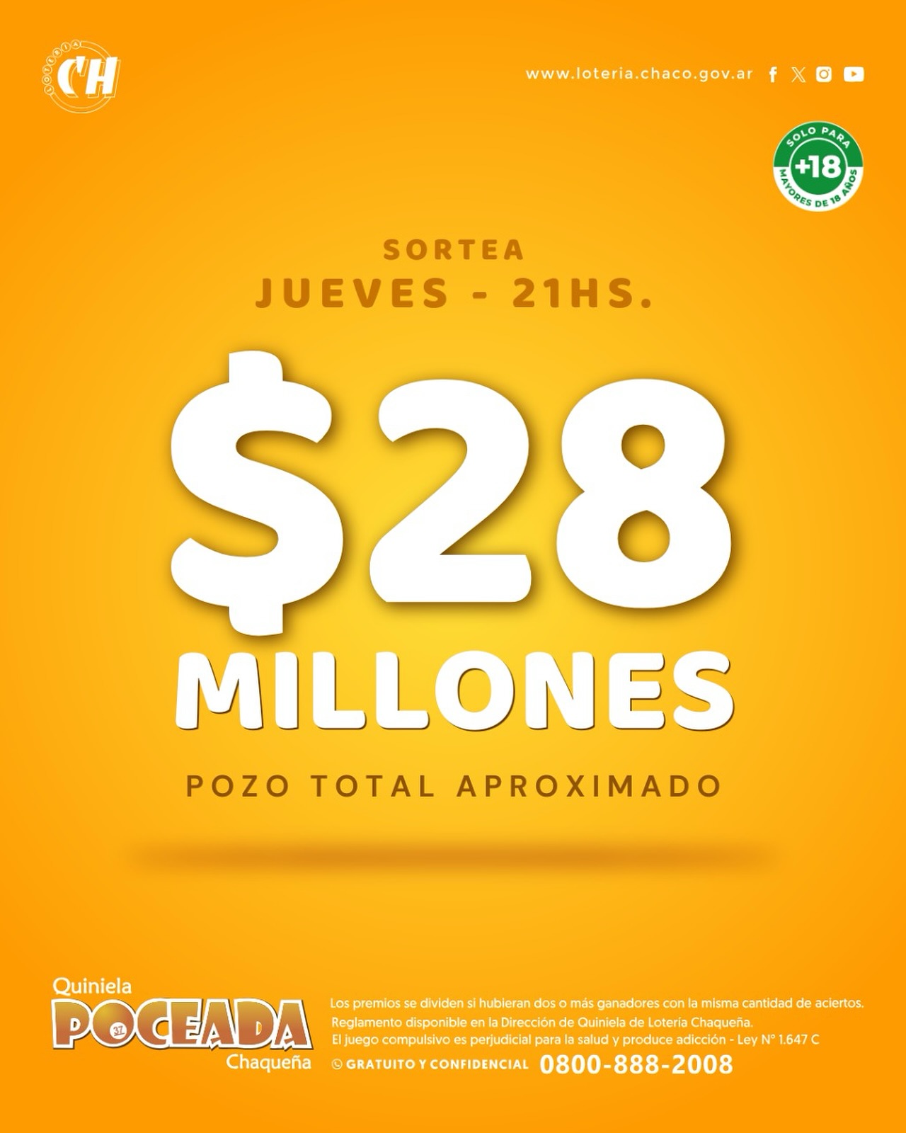 ¿Te alcanza?: La Poceada pone en juego 28 millones de pesos este jueves