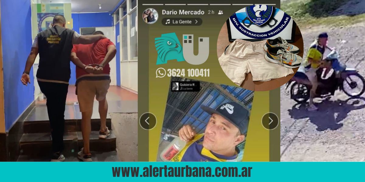 Detienen en Barranqueras al “Gordo” Mercado por el robo a un conductor de UberMoto