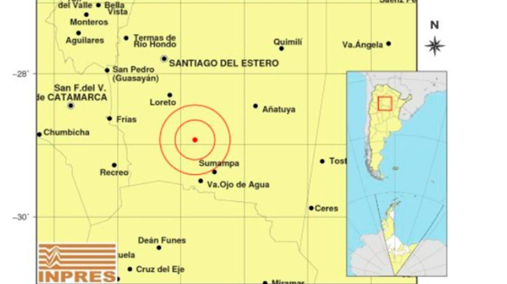 Santiago del Estero: un temblor se sintió en Sumampa en la madrugada del domingo
