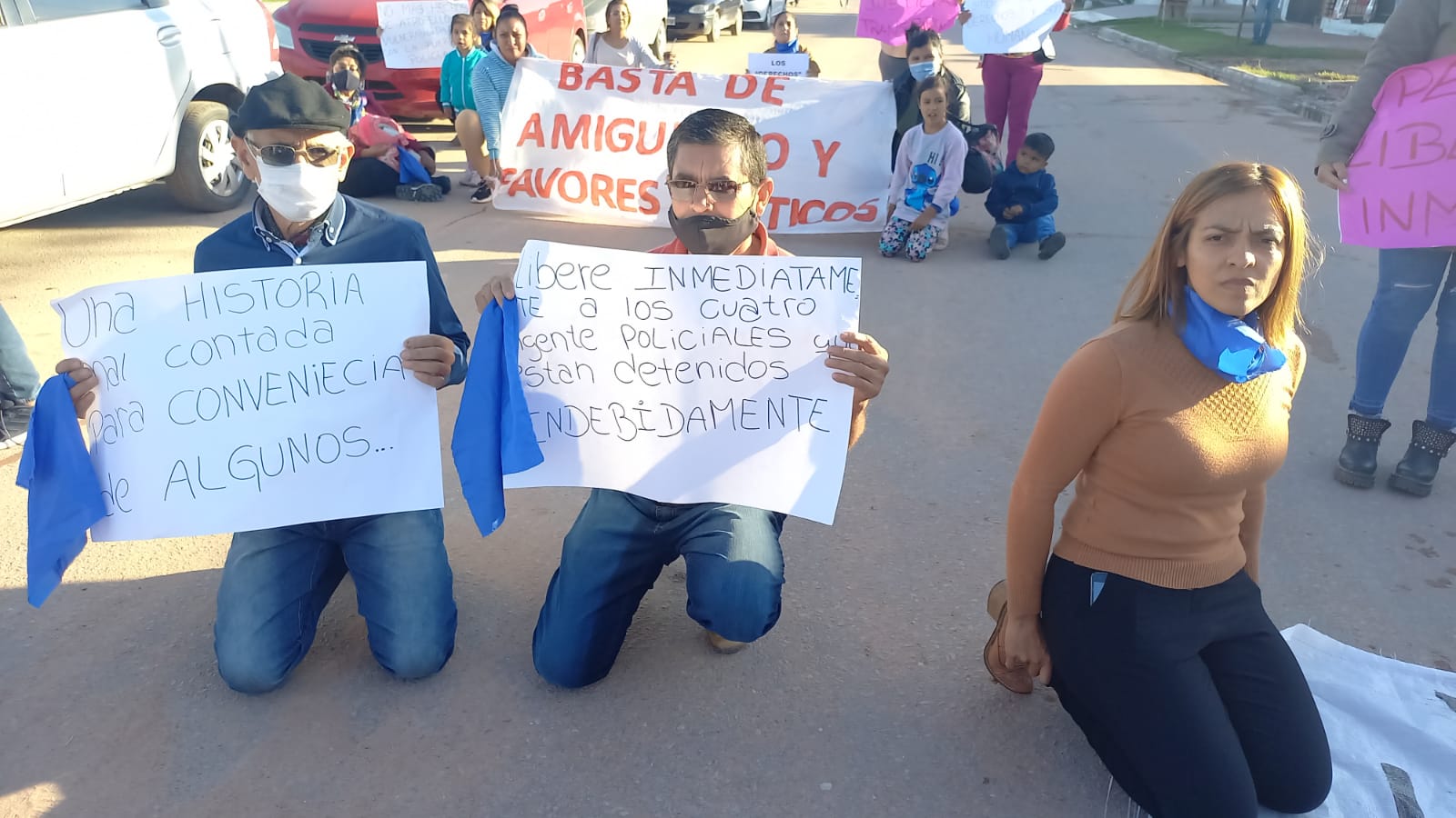 Caso Bravo: familiares de policías detenidos marcharon pidiendo justicia y liberación