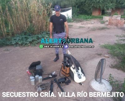 Villa Río Bermejito: Se recuperaron elementos que fueron robados de una casa