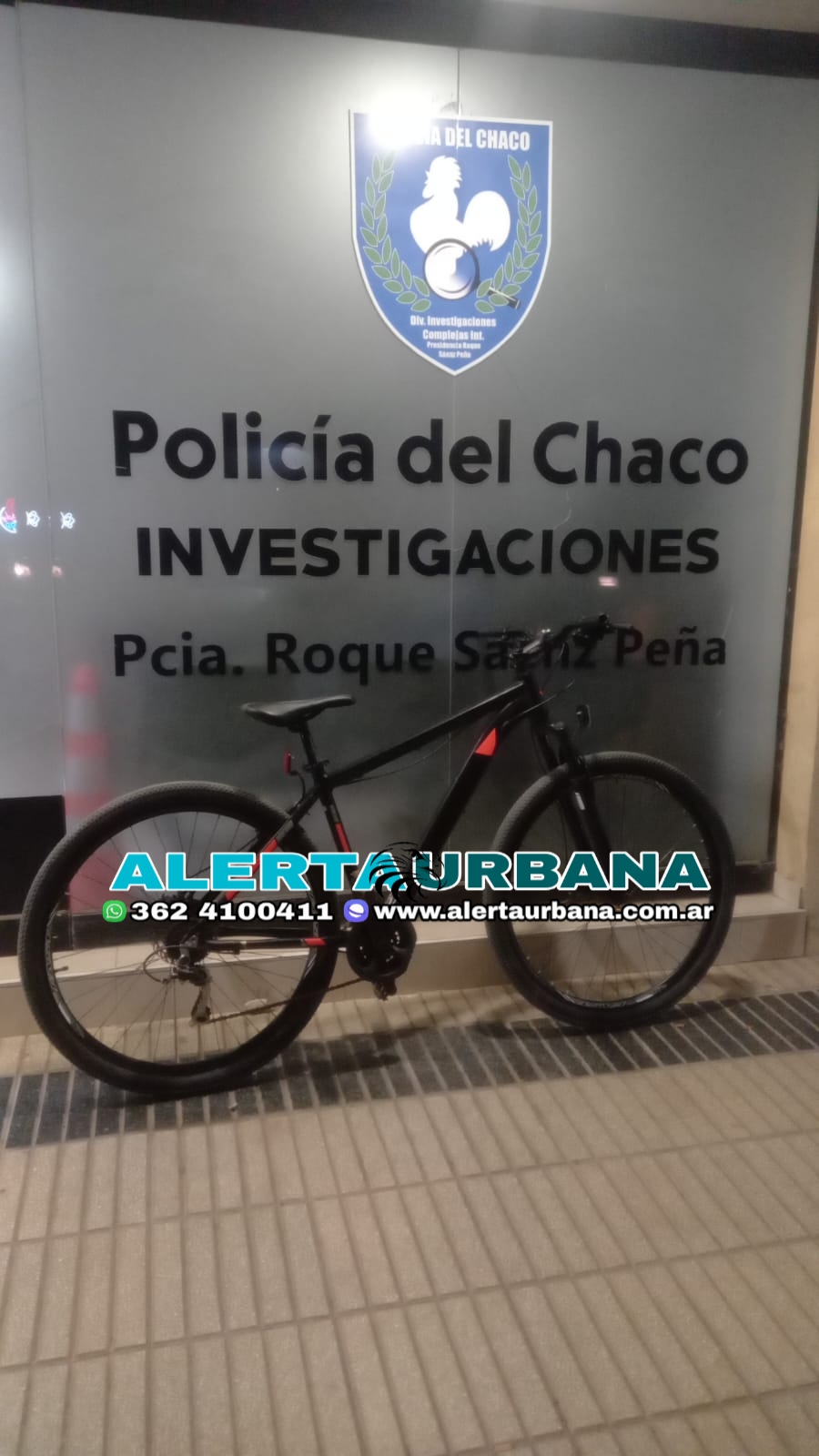 Sáenz Peña: los efectivos policiales recuperaron una bicicleta robada el fin de semana
