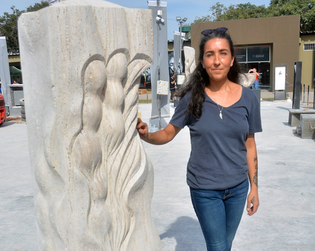 Emplazaron en Resistencia obra de escultora turca