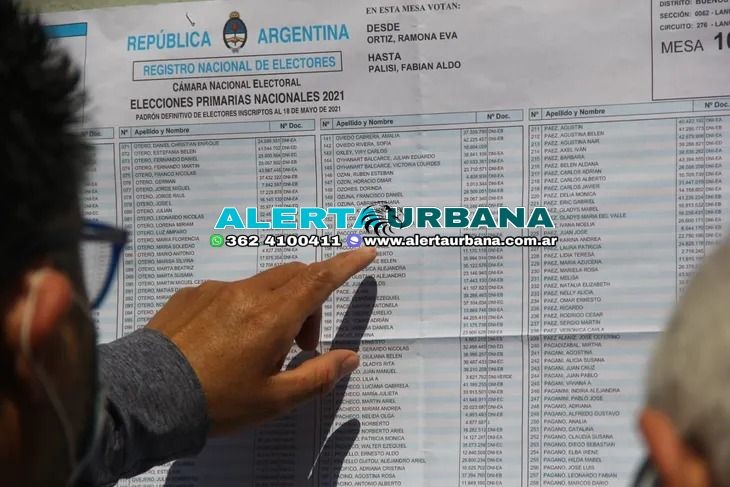 Chaco| La provincia superó el millón de personas habilitadas para votar: ya está disponible el padrón provisorio