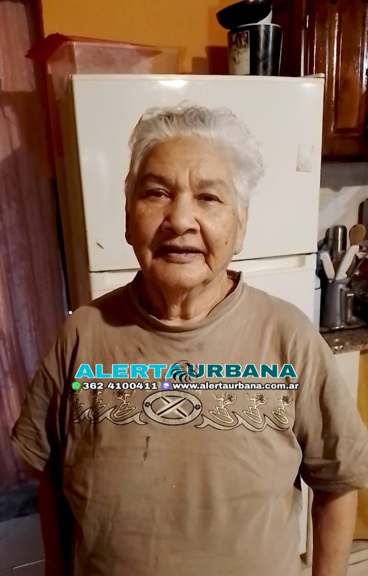 Sáenz Peña: apareció Jorgelina Vasallo de 74 años. Su hija la halló sana y salva