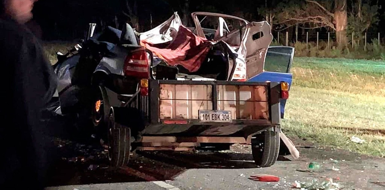 Una familia entera murió en un choque en la ruta 73: un auto se cruzó y los impactó de frente