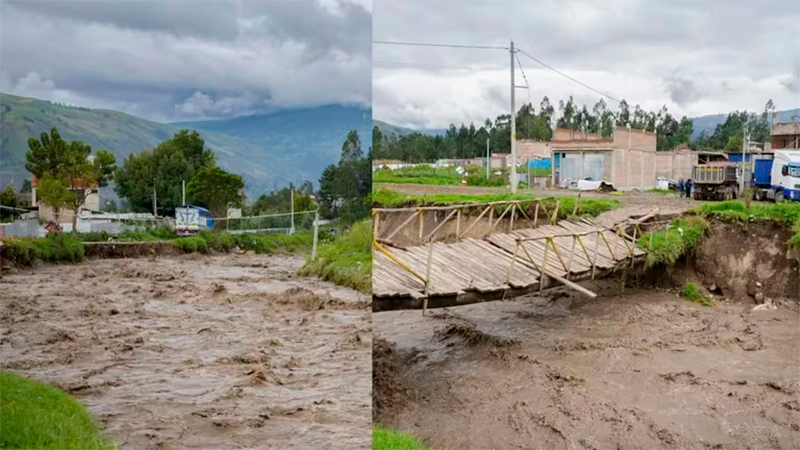 Perú: al menos seis muertos y tres desaparecidos por tormentas y crecidas de ríos